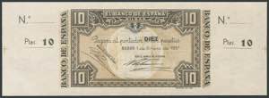 10 Pesetas. 1935. 6 correlative banknotes. ... 