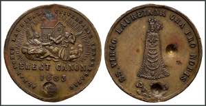 Medalla de la Virgen de Loreto de 1883 ... 