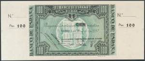 100 pesetas. 1936. Bank of Gijón. No serie. ... 