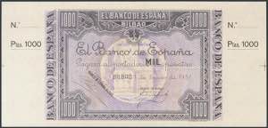 Set of 5 banknotes of 5 Pesetas without ... 