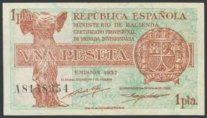 1 peseta. 1937. Series A. (Edifil 2017: ... 