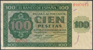 50 Pesetas. November 21, 1936. ... 