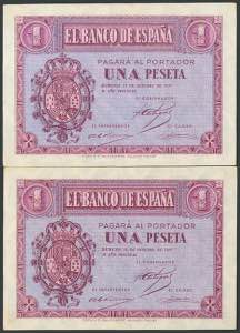 1000 Pesetas. November 21, 1936. Series B. ... 