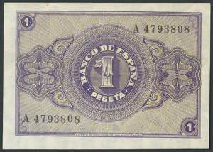1 peseta. April 30, 1938. ... 