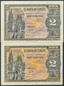 100 pesetas. May 20, 1938. Series D. (Edifil ... 