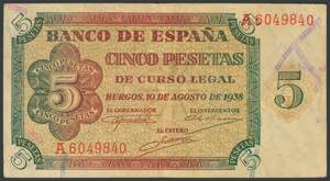 100 pesetas. January 1, 1940. Series E. ... 