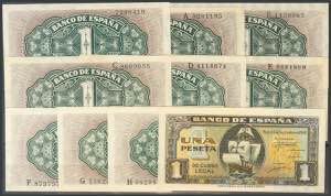 1 peseta. July 15, 1945. Series A. ... 