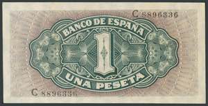 1 peseta. June 15, 1945. (Edifil ... 