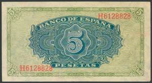 25 pesetas. February 19, 1946. ... 