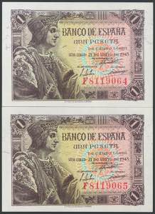 100 pesetas. May 2, 1948. Without series. ... 