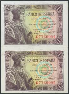 100 pesetas. May 2, 1948. Without series. ... 
