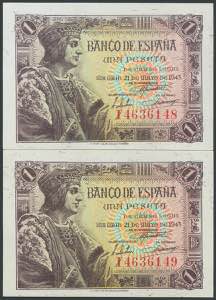 100 pesetas. May 2, 1948. Series E. (Edifil ... 