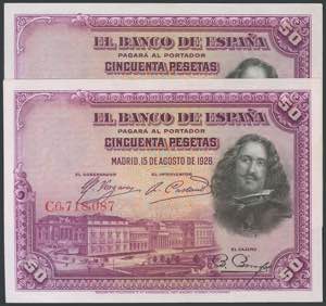 25 pesetas. October 12, 1926. Series A. ... 