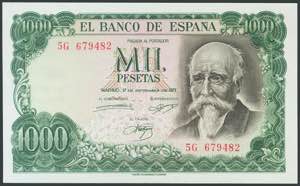 Set of 23 Bank of Spain notes of various ... 