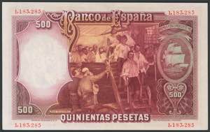 Set of 7 banknotes of 100 Pesetas ... 