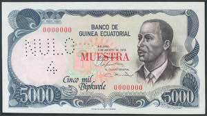 GUINEA ECUATORIAL. 5000 Bipkwele. 3 de ... 