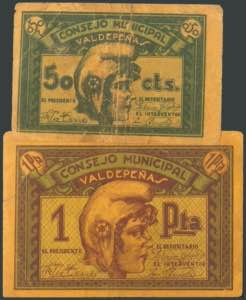 VALDEPEÑAS (CIUDAD REAL). 50 Céntimos y 1 ... 