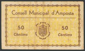 AMPOSTA (TARRAGONA). 50 Céntimos. ... 
