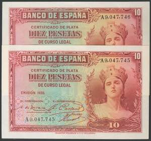 100 pesetas. April 25, 1931. Correlative ... 