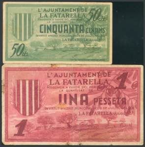 FATARELLA (TARRAGONA). 50 Céntimos y 1 ... 