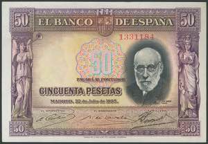 500 pesetas. April 25, 1931. ... 