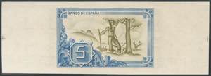Set of 3 5 Pesetas banknotes ... 