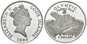 COOK ISLANDS. 2 Dollars. (Ar. 10.01g / ... 