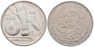 MEXICO. 50 Pesos. (Ar. 15,55g/32mm). 1985. ... 