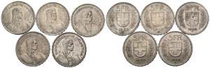 FOREIGN CURRENCIES. Set of 5 silver coins ... 