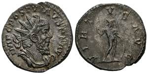 POSTHUMOUS. Antoninian. (Ar. 3.44g / 21mm). ... 