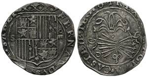 CATHOLIC KINGS (1474-1504). 4 Real. (Ar. ... 