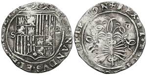 CATHOLIC KINGS (1474-1504). 4 Reais (Ar. ... 