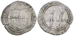 JUANA and CARLOS (1504-155). 1 Real (Ar. ... 