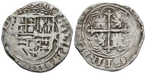FELIPE II (1556-1598). 1 Real. (Ar. ... 