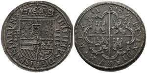 FELIPE II (1556-1598). 8 Royals. (Ar. 25.75g ... 