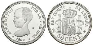 CONTEMPORARY. 50 cents. (Ar. 6.73g / 24mm). ... 