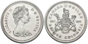 CANADA. 1 Dollar. (Ar.23,06g/36mm). 1971. ... 