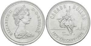CANADA. 1 Dollar (Ar. 22,82g/36mm). 1975. ... 