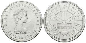 CANADA. 1 Dollar (Ar. 23,13g/36mm). 1978. ... 