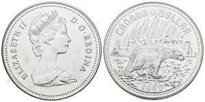 CANADA. 1 Dollar (Ar. 23,26g/36mm). 1980. ... 