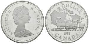 CANADA. 1 Dollar (Ar. 23,58g/36mm). 1981. ... 