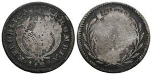 COLOMBIA. 1 Real (Ar. 2,62g/20mm). 1829. ... 