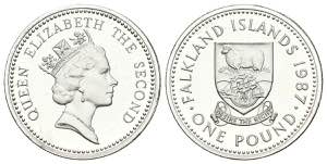 FALKLAND ISLANDS (Islas Malvinas). 1 Pound ... 