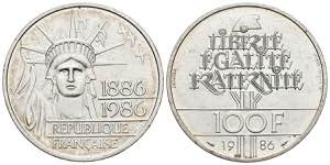 FRANCIA. 100 Francs. (Ar. 30,01g/31mm). ... 