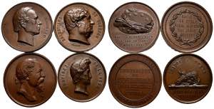 Nice set of 4 bronze medals minted at the ... 