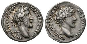 ANTONINO PIO and MARCUS AURELIUS. Denarius. ... 