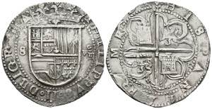 FELIPE II (1556-1598). 8 Reales. (Ar. ... 