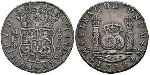 FELIPE V (1700-1746). 8 Royals. (Ar. 26.82g ... 
