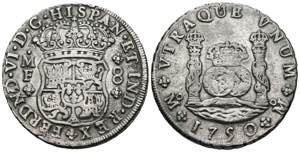 FERNANDO VI (1746-1759). 8 Royals. (Ar. ... 