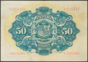 50 Pesetas. September 24, 1906. ... 